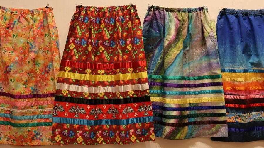 Ribbon Skirts with Elders Gloria Buboire and Sharon Pelletier ...