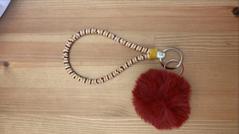 Wrapped lanyard keychain by Alicia Kubrakovich